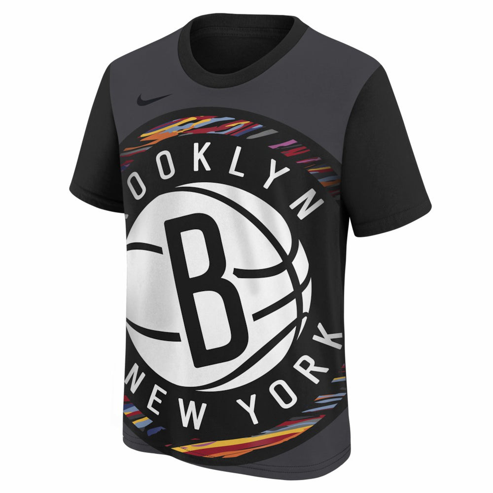 Black Brooklyn Nets Youth 2025/26 City Edition Max90 T-Shirt | NBA