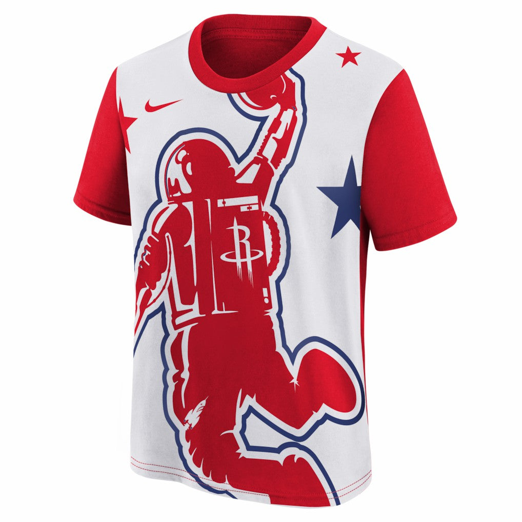 Red/White Houston Rockets Youth 2025/26 City Edition Max90 T-Shirt | NBA