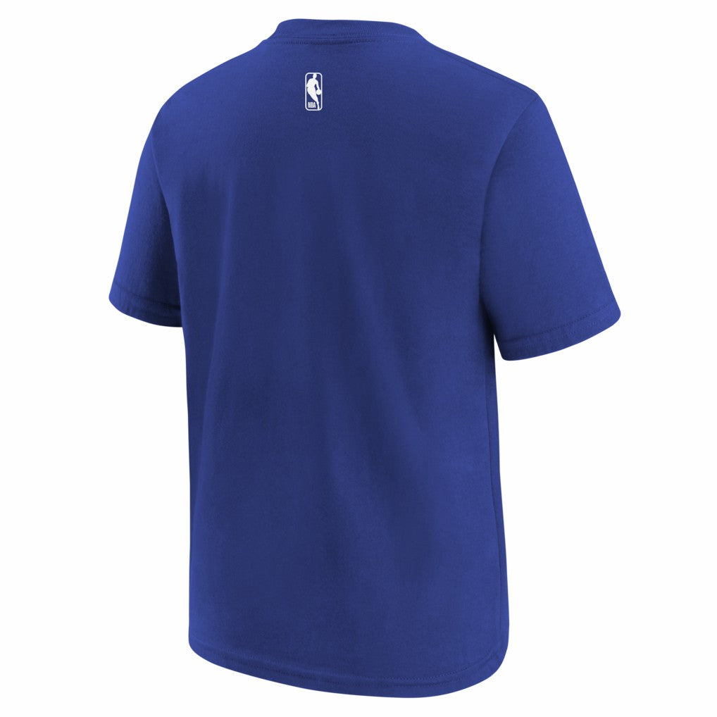 Light Beige/Blue New York Knicks Youth 2025/26 City Edition Max90 T-Shirt | NBA
