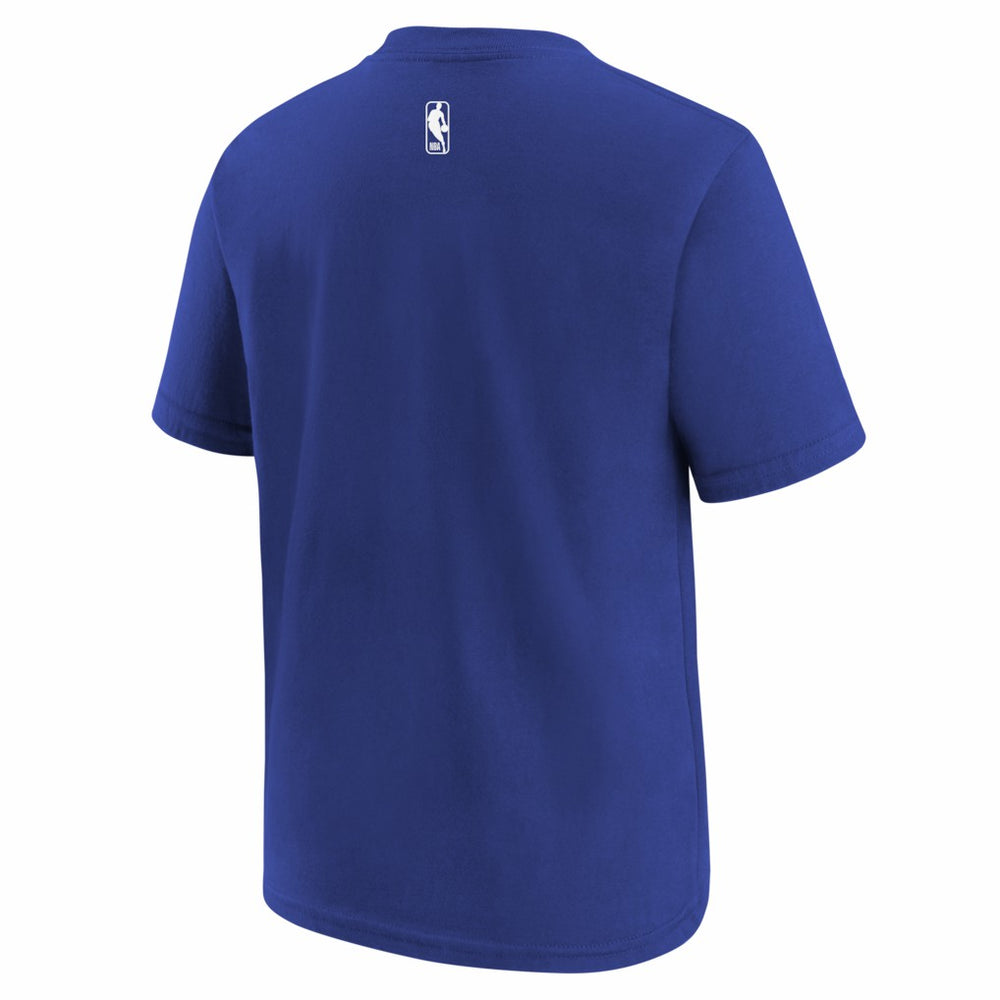 Light Beige/Blue New York Knicks Youth 2025/26 City Edition Max90 T-Shirt | NBA