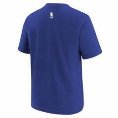 Light Beige/Blue New York Knicks Youth 2025/26 City Edition Max90 T-Shirt | NBA