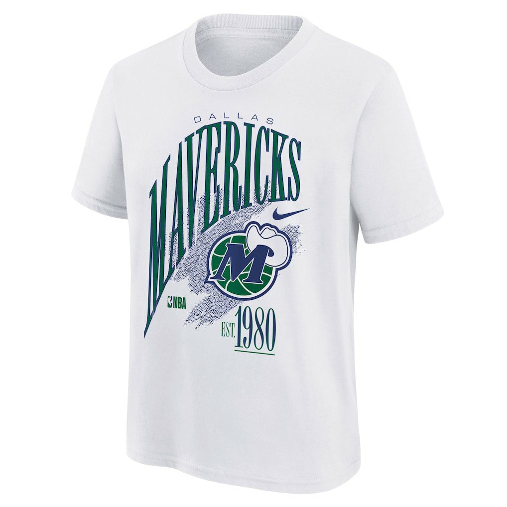 White Dallas Mavericks Youth Hardwood Classics Champs Max90 T-Shirt sale | NBA