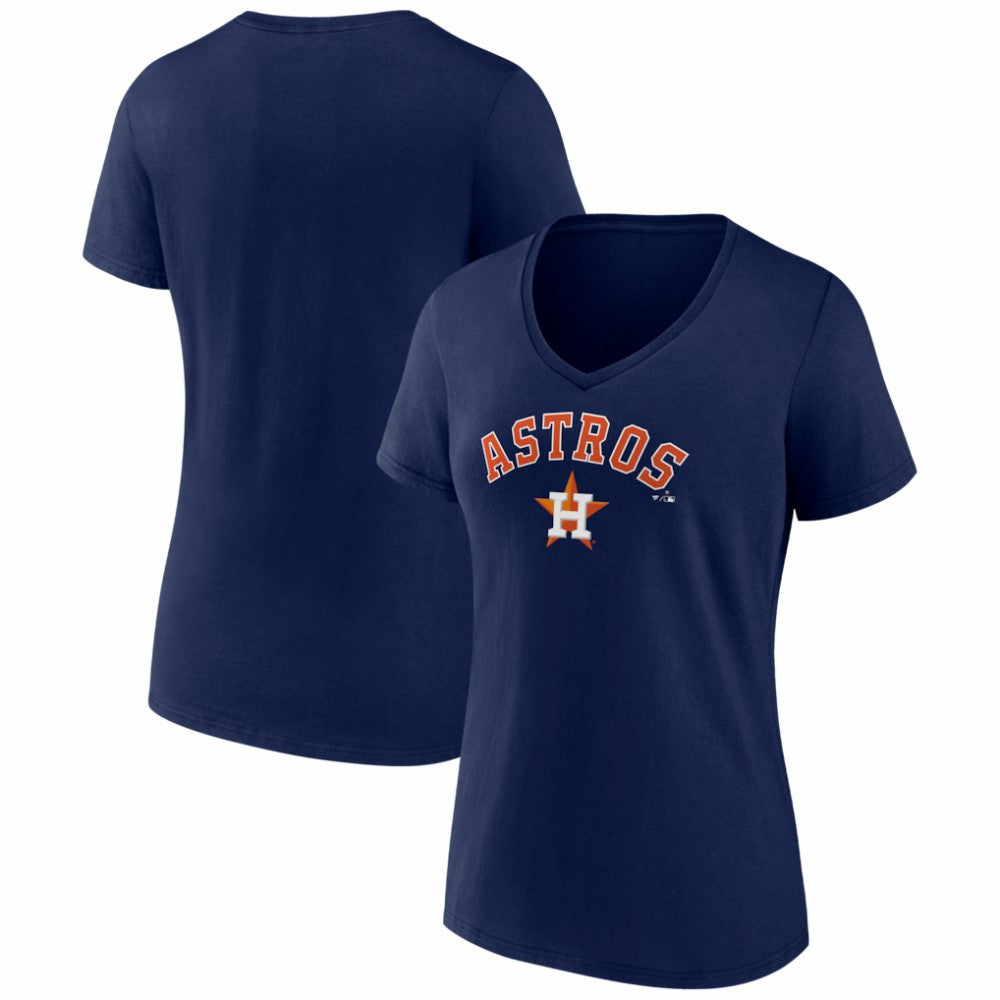Houston Astros Women's Logo V-Neck T-Shirt - MLB T-shirts