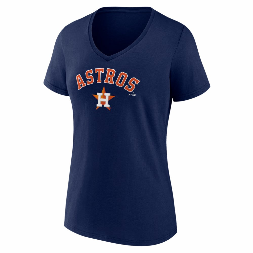 Houston Astros Women's Logo V-Neck T-Shirt - MLB T-shirts