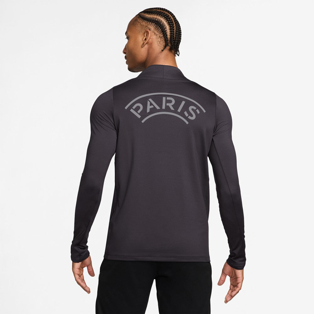 Paris Saint-Germain Strike Drill Quarter-Zip Long Sleeve Dri-FIT Top