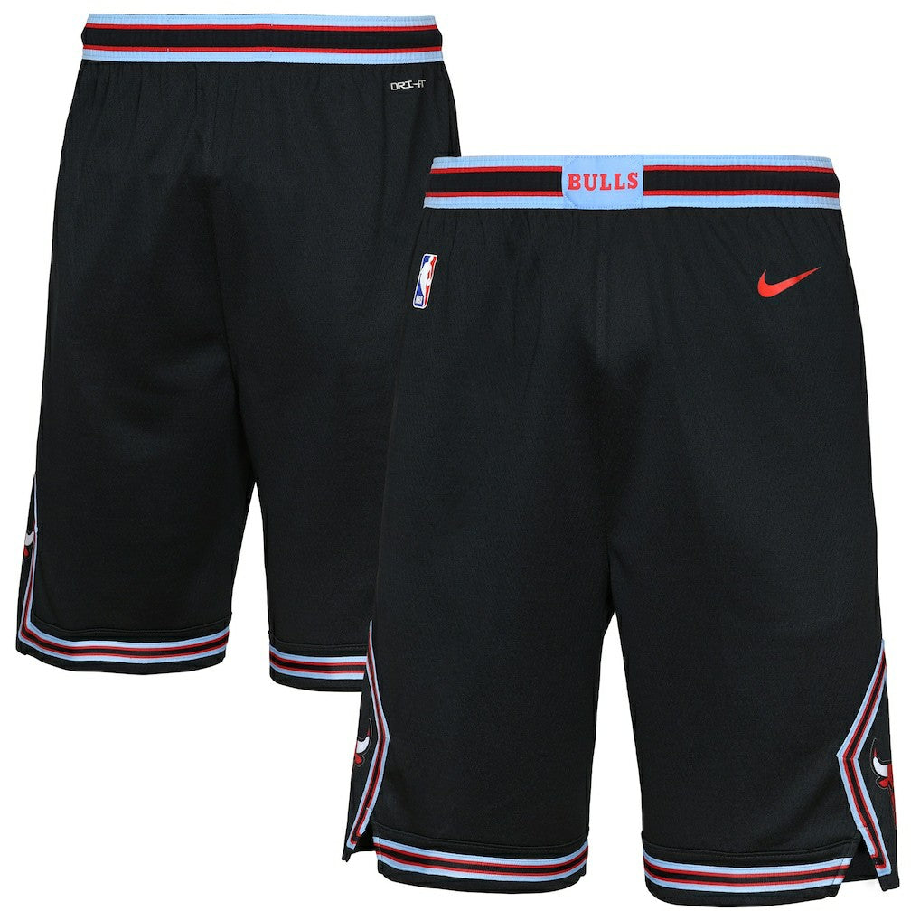Black Chicago Bulls Youth 2025/26 City Edition Swingman Performance Shorts | NBA