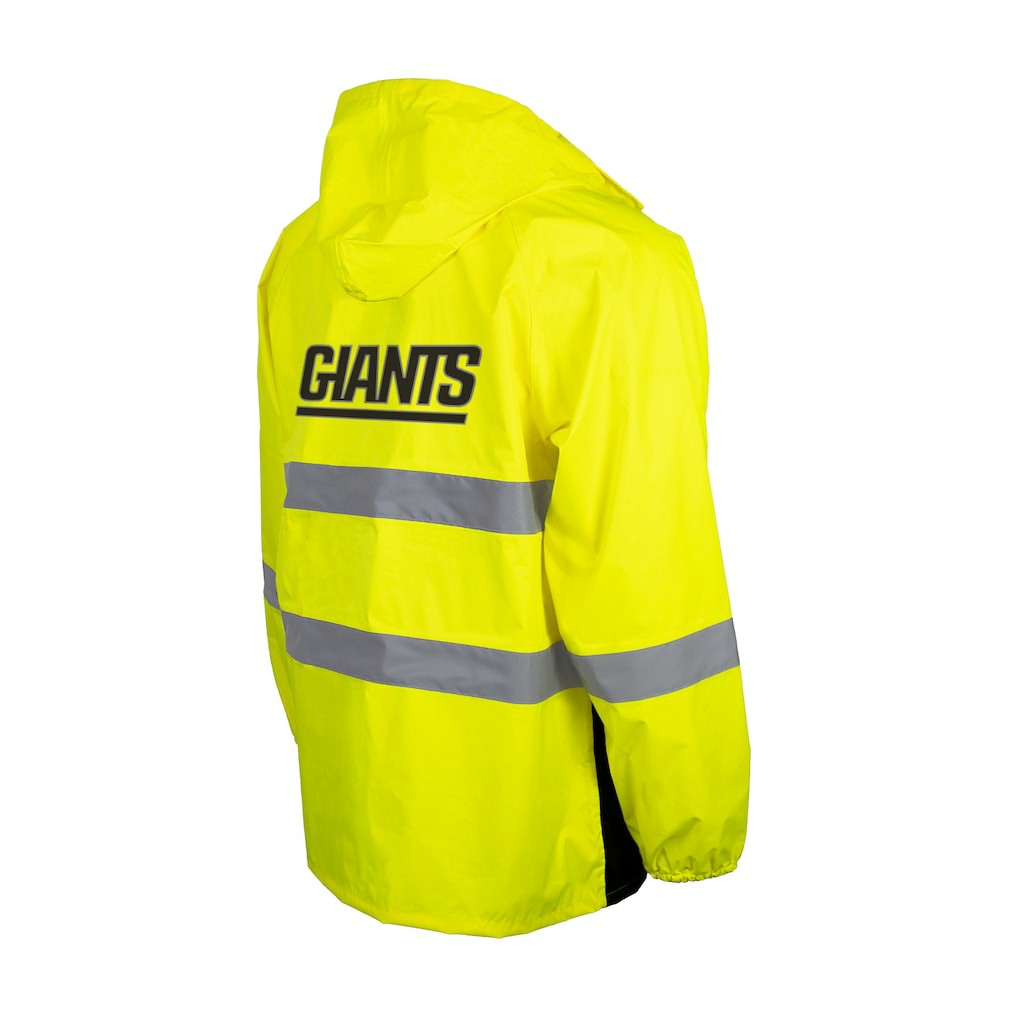 New York Giants Hi-Vis Safety Waterproof Rainshell Full-Zip Hooded Jacket | NFL On sale
