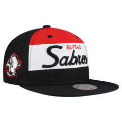 Buffalo Sabres Mitchell & Ness Retro Script Colorblock Snapback Hat -  NHL Hats