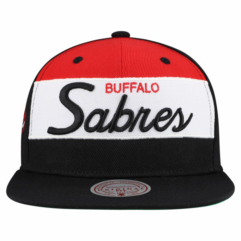 Buffalo Sabres Mitchell & Ness Retro Script Colorblock Snapback Hat -  NHL Hats