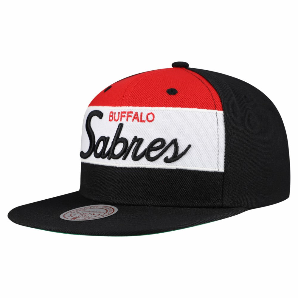 Buffalo Sabres Mitchell & Ness Retro Script Colorblock Snapback Hat -  NHL Hats