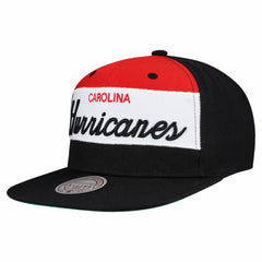 Carolina Hurricanes Mitchell & Ness Retro Script Colorblock Snapback Hat -  NHL Hats
