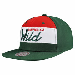 Minnesota Wild Mitchell & Ness Retro Script Colorblock Snapback Hat -  NHL Hats