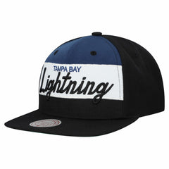 Tampa Bay Lightning Mitchell & Ness Retro Script Colorblock Snapback Hat -  NHL Hats