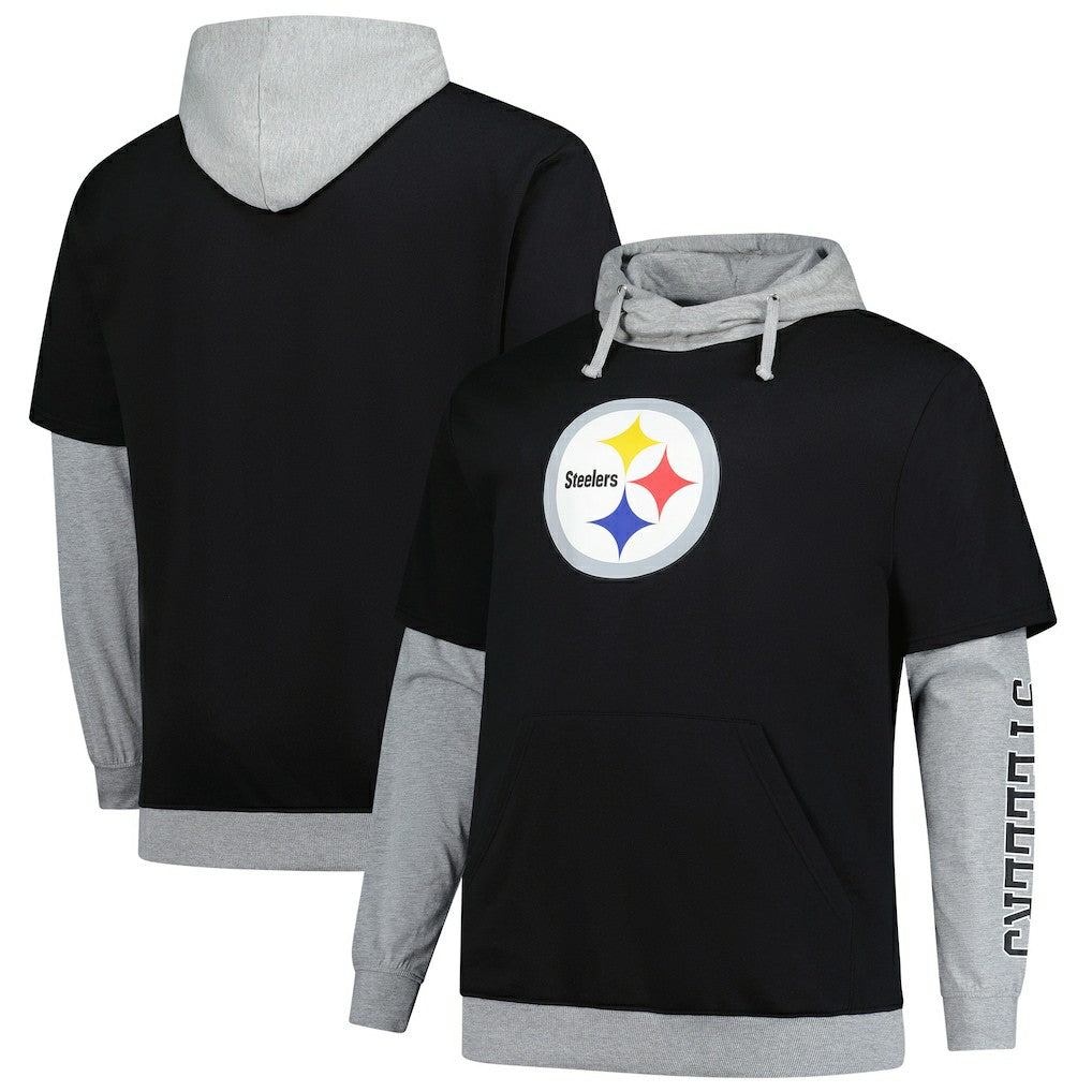 Pittsburgh Steelers Big & Tall Twofer Pullover Hoodie | NFL Near me