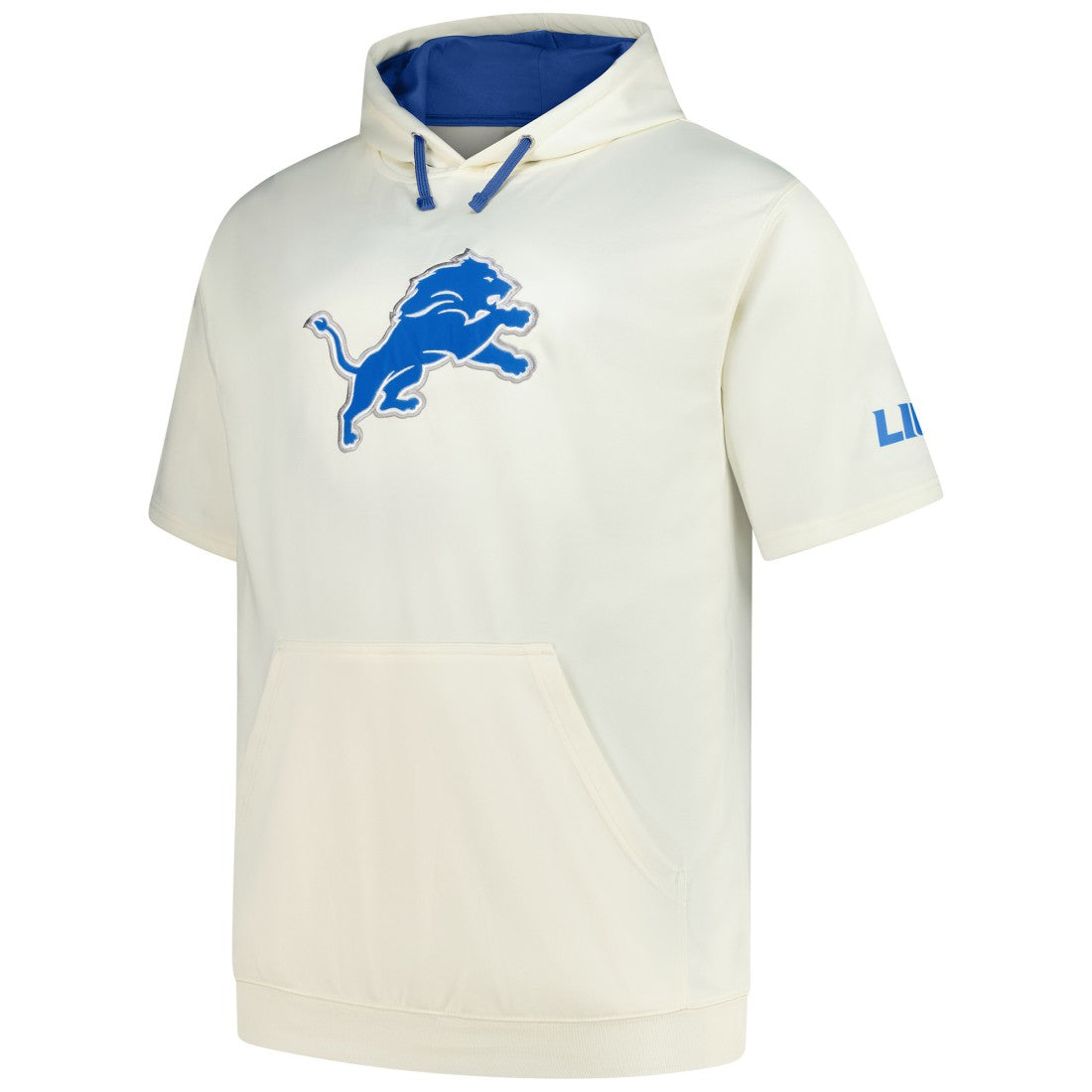 Detroit Lions Profile Big & Tall Chest Print and Logo Short Sleeve Pullover Hoodie | NFL Hot