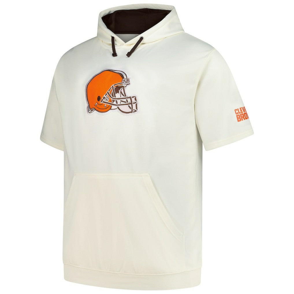 Cleveland Browns Profile Big & Tall Chest Print and Logo Short Sleeve Pullover Hoodie | NFL Near me