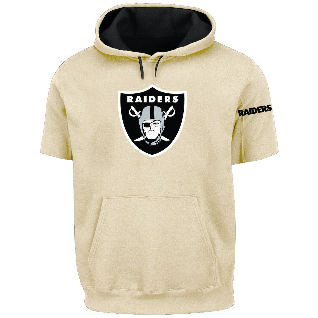 Las Vegas Raiders Profile Big & Tall Chest Print and Logo Short Sleeve Pullover Hoodie | NFL New