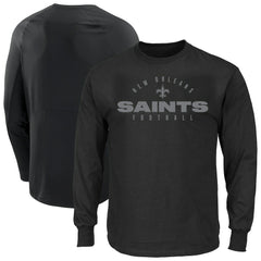 New Orleans Saints Big & Tall Coverage Scheme Long Sleeve T-Shirt | NFL Discount