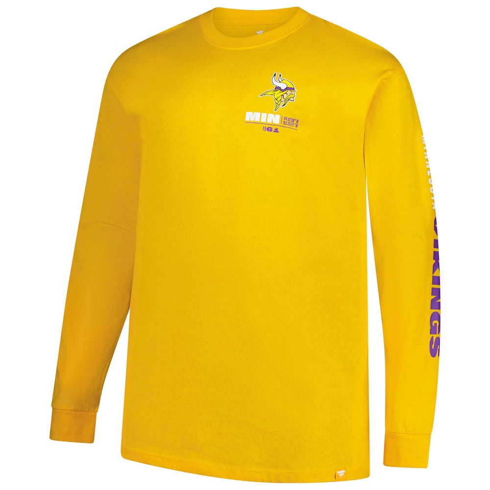 Minnesota Vikings Big & Tall Clock Management Legacy Long Sleeve T-Shirt | NFL Discount