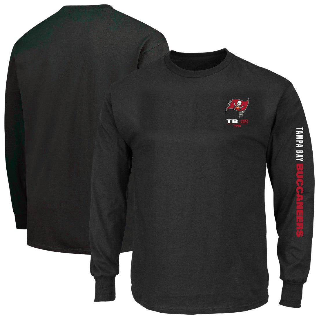 Tampa Bay Buccaneers Big & Tall Clock Management Legacy Long Sleeve T-Shirt | NFL Discount