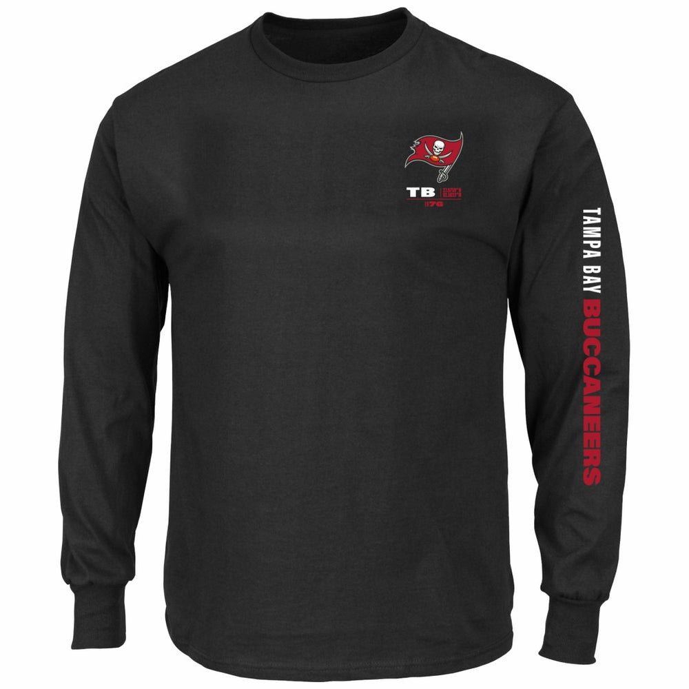 Tampa Bay Buccaneers Big & Tall Clock Management Legacy Long Sleeve T-Shirt | NFL Discount
