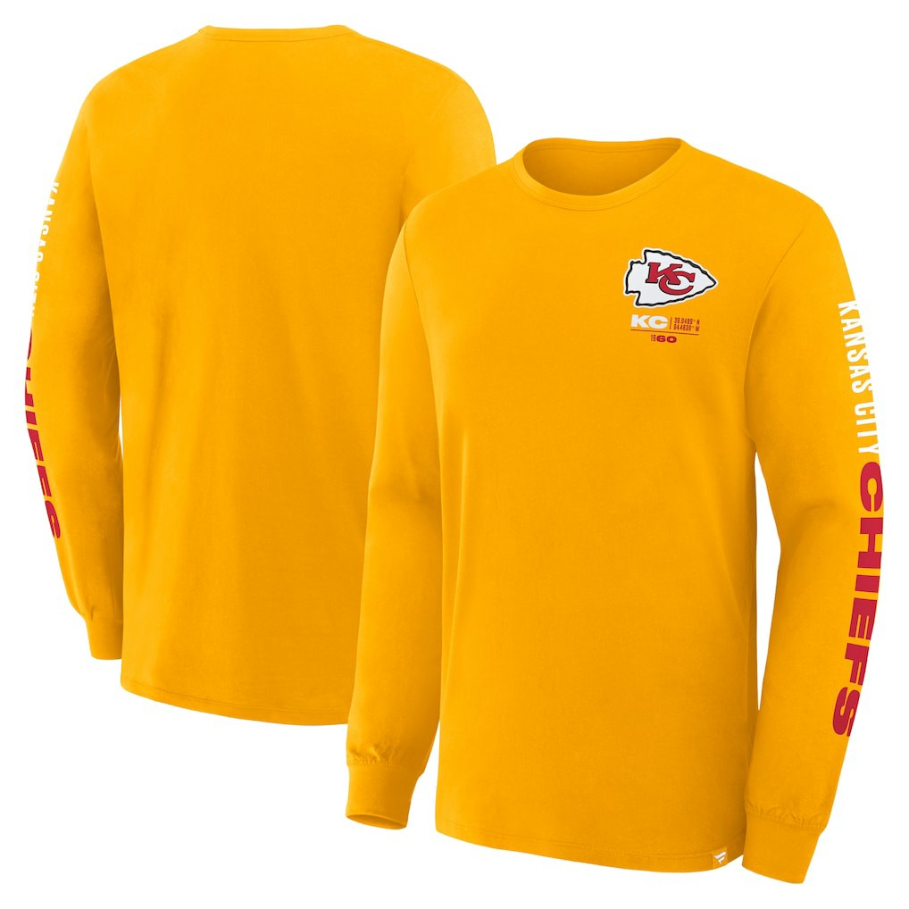 Kansas City Chiefs Big & Tall Clock Management Legacy Long Sleeve T-Shirt | NFL Sale