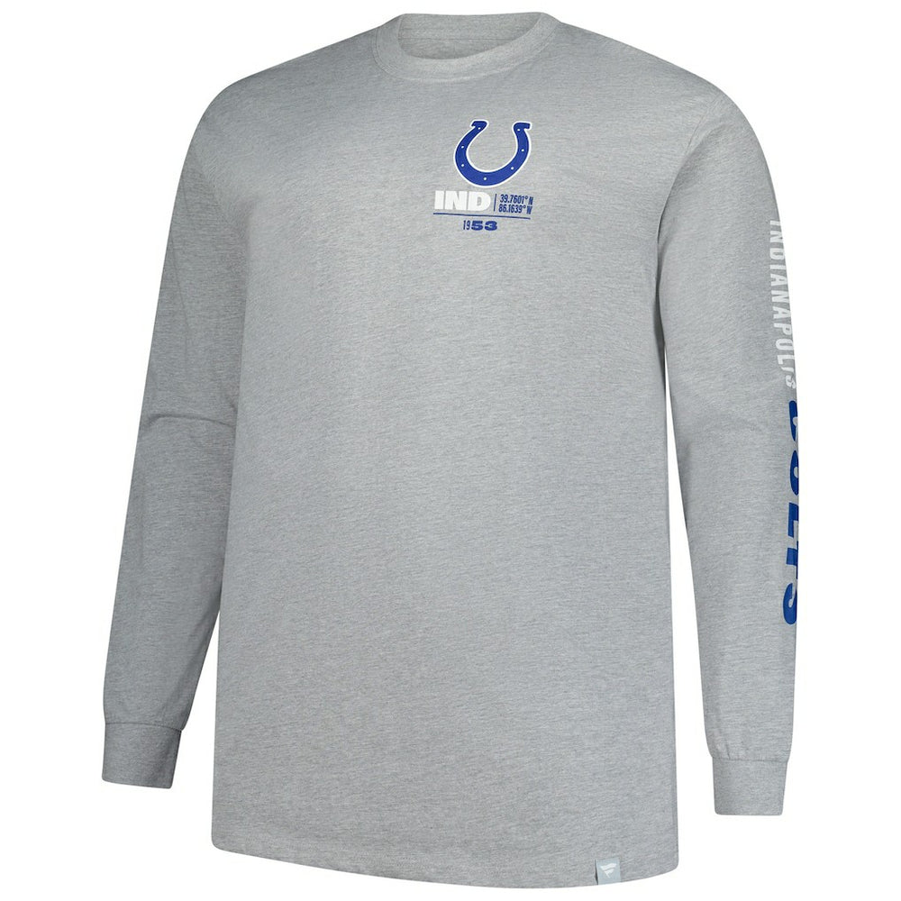 Indianapolis Colts Big & Tall Clock Management Legacy Long Sleeve T-Shirt | NFL Sale