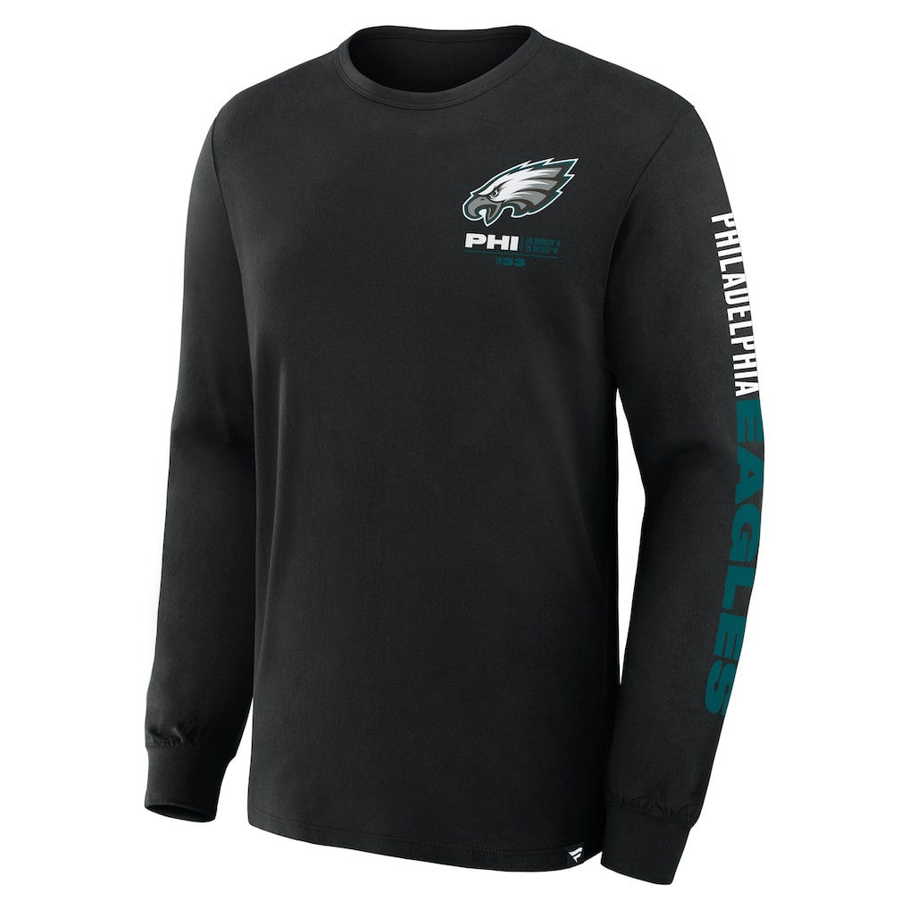 Philadelphia Eagles Big & Tall Clock Management Legacy Long Sleeve T-Shirt | NFL Discount