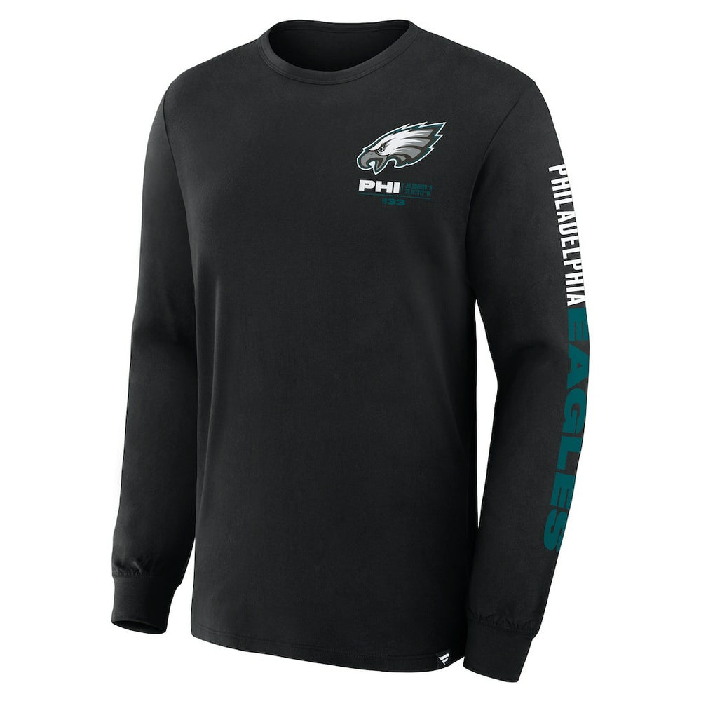 Philadelphia Eagles Big & Tall Clock Management Legacy Long Sleeve T-Shirt | NFL Discount