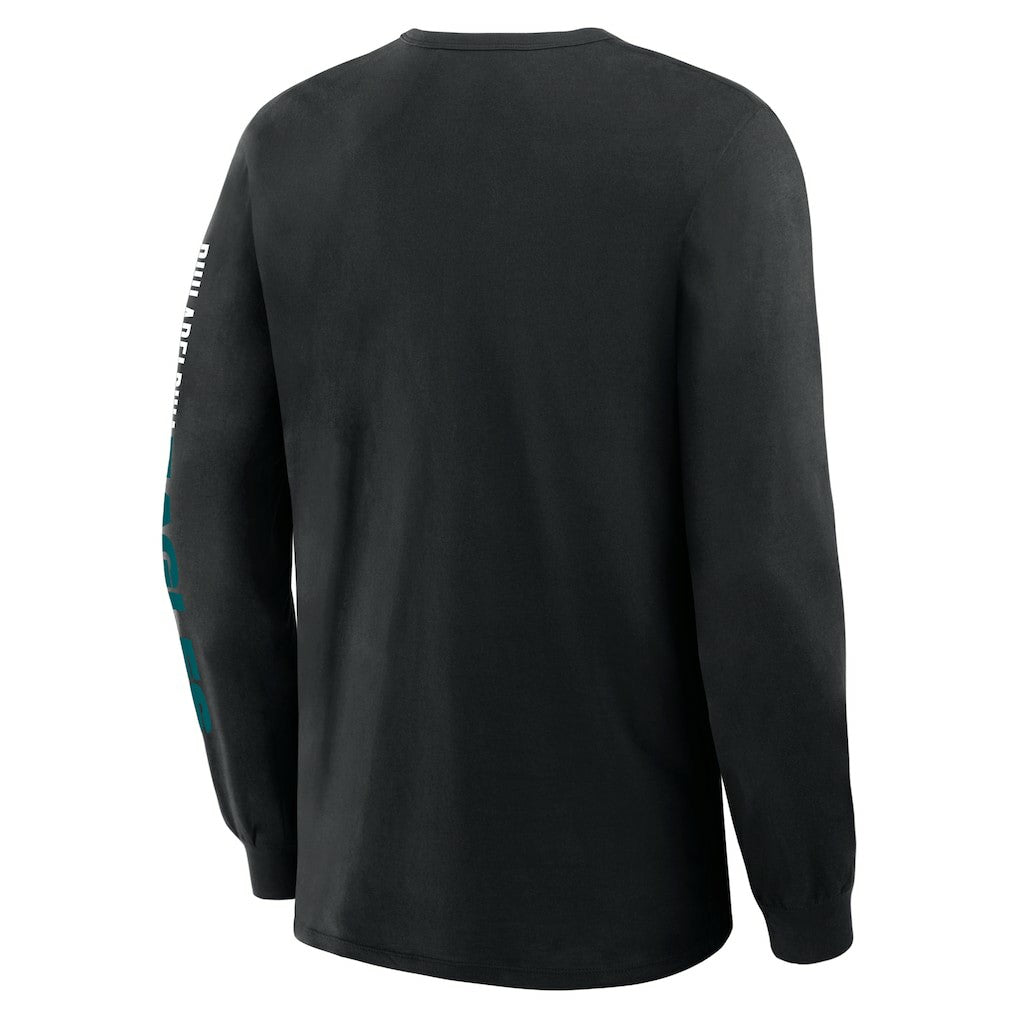 Philadelphia Eagles Big & Tall Clock Management Legacy Long Sleeve T-Shirt | NFL Discount