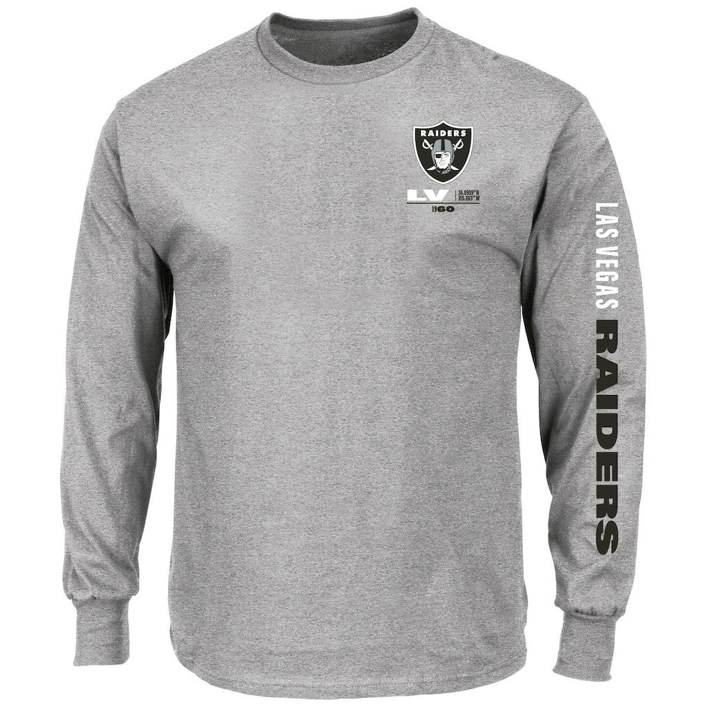 Las Vegas Raiders Big & Tall Clock Management Legacy Long Sleeve T-Shirt | NFL US