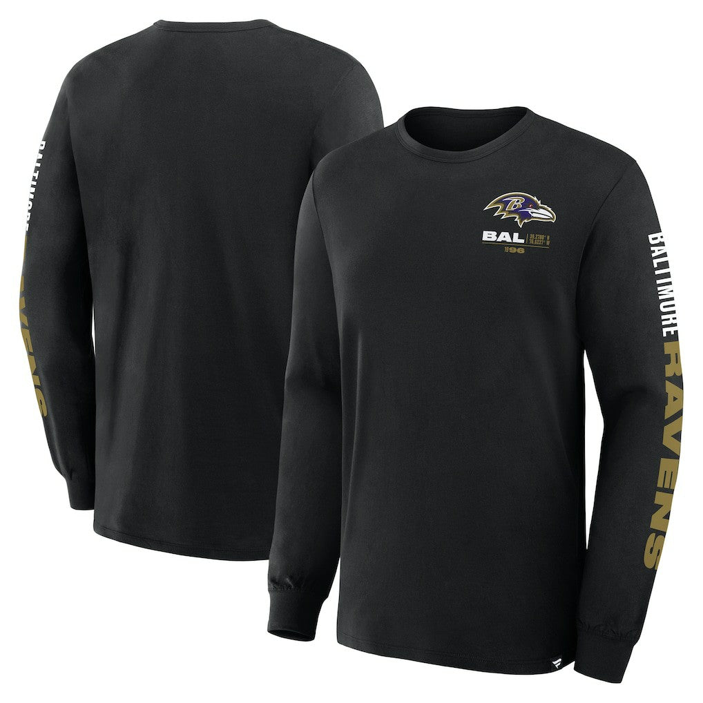 Baltimore Ravens Big & Tall Clock Management Legacy Long Sleeve T-Shirt | NFL On sale
