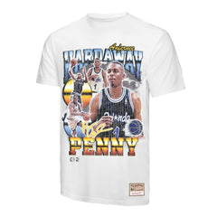White Penny Hardaway Orlando Magic Hardwood Classics Commemorative Player Collage T-Shirt | NBA