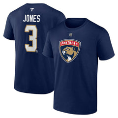 Seth Jones Florida Panthers Fanatics Authentic Stack Name & Number T-Shirt -  NHL T-shirts