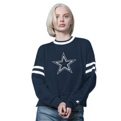 Dallas Cowboys Starter Women's Rally Drop Shoulder Cropped Sweatshirt | NFL Sale