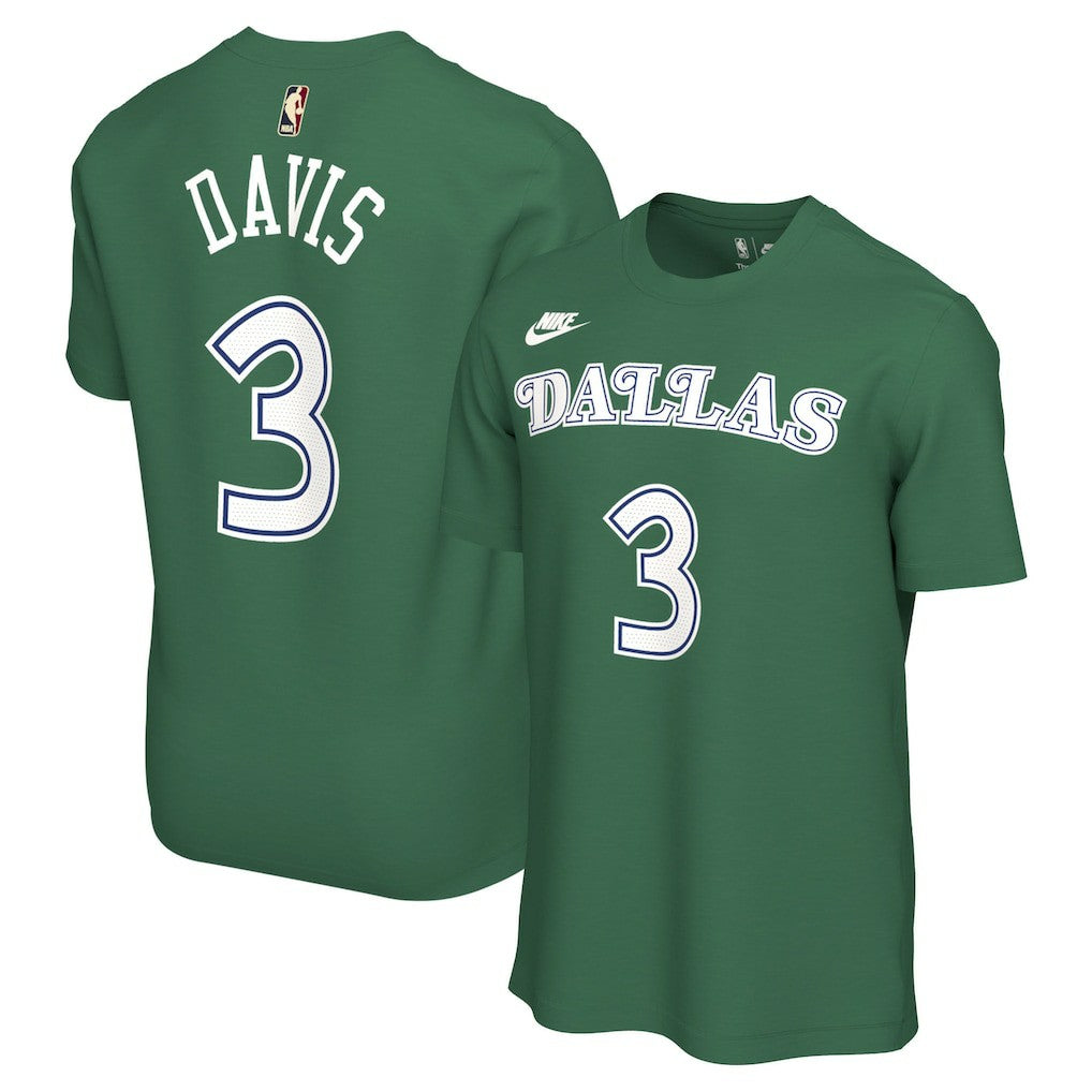 Green Anthony Davis Dallas Mavericks Unisex Name & Number T-Shirt sale | NBA