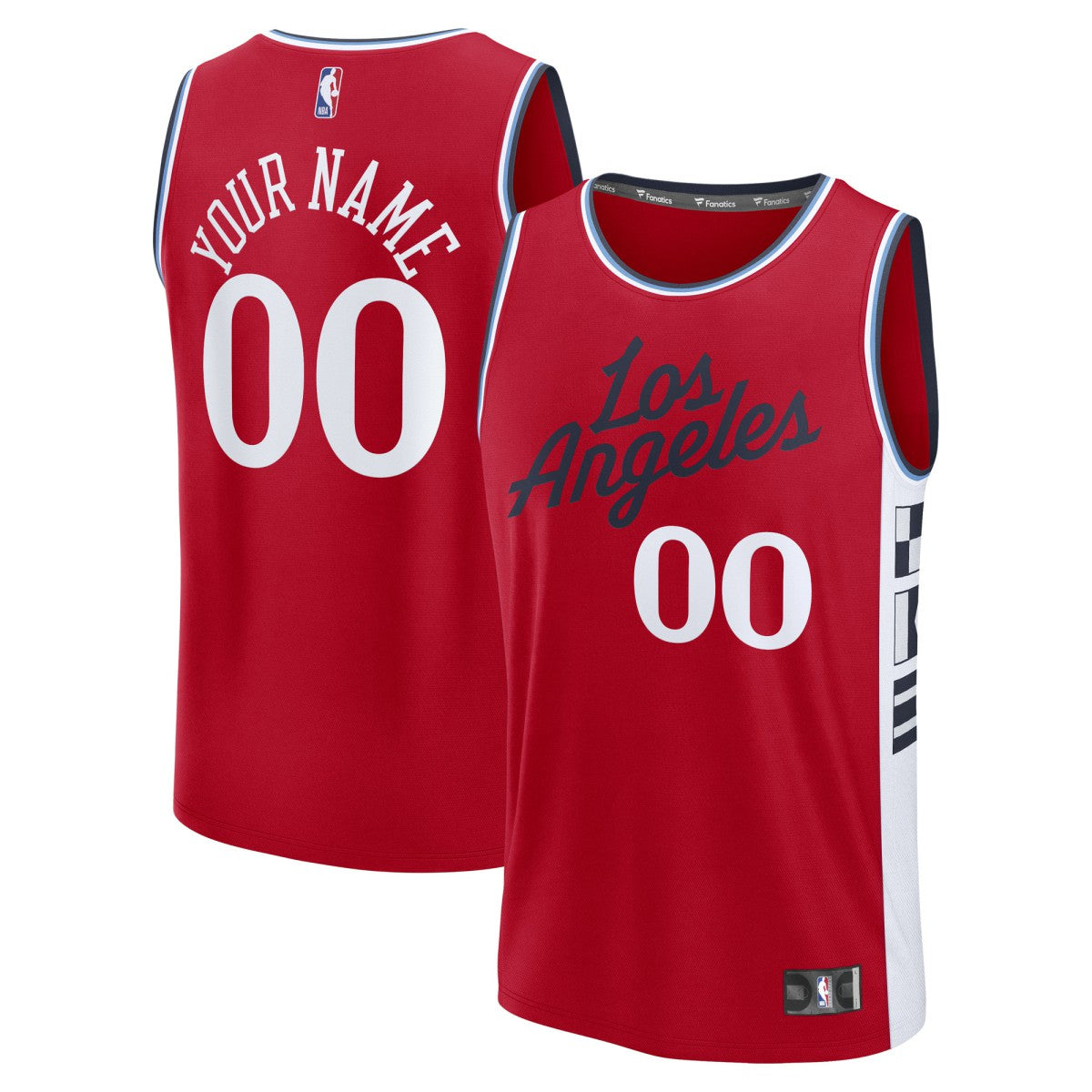 Red LA Clippers Fast Break Custom Jersey | NBA