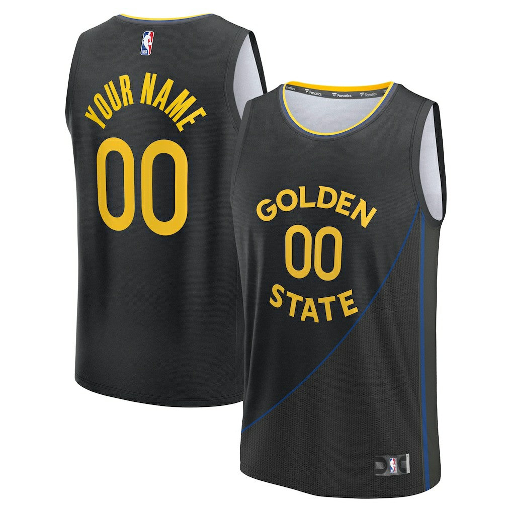 Black Golden State Warriors Youth Fast Break Custom Replica Jersey sale | NBA