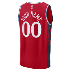 Red LA Clippers Youth Fast Break Custom Replica Jersey | NBA
