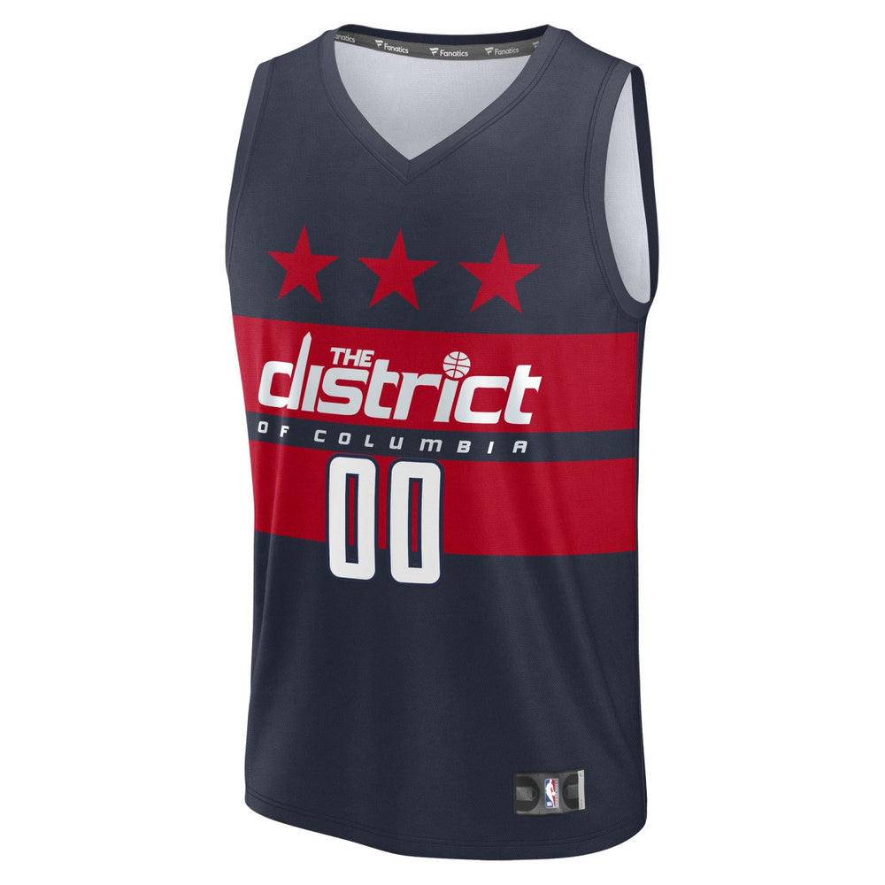 Navy Washington Wizards Youth Fast Break Custom Replica Jersey | NBA