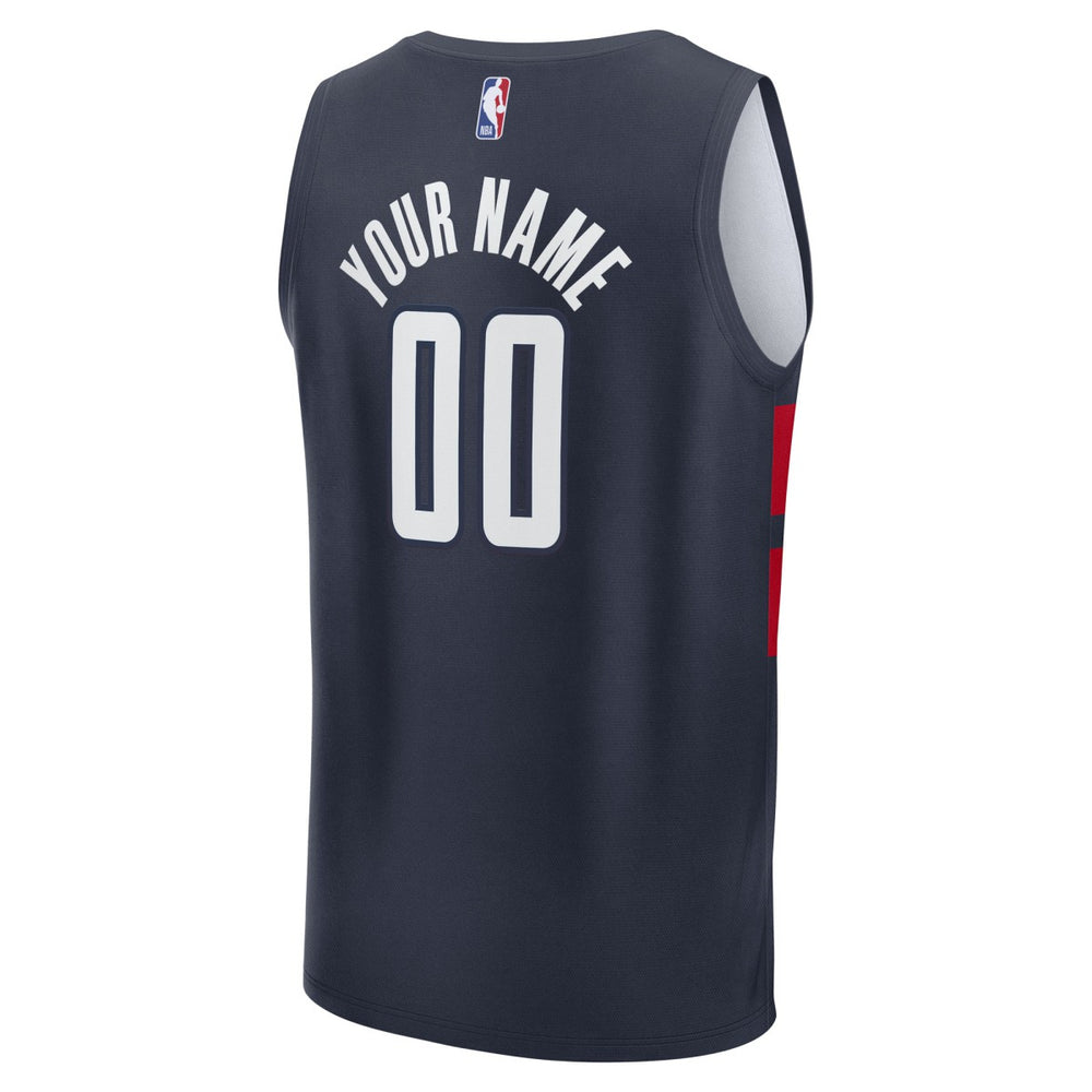 Navy Washington Wizards Youth Fast Break Custom Replica Jersey | NBA