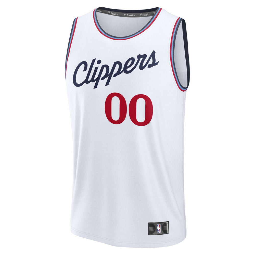 White LA Clippers Fast Break Custom Jersey | NBA