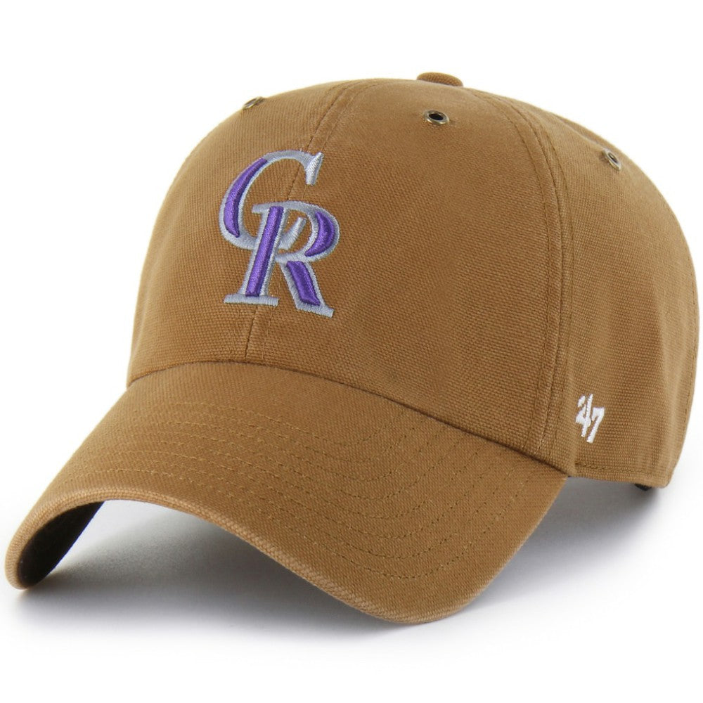 Colorado Rockies Carhartt x '47 Clean Up Adjustable Hat - MLB Hats