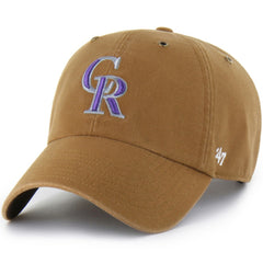 Colorado Rockies Carhartt x '47 Clean Up Adjustable Hat - MLB Hats