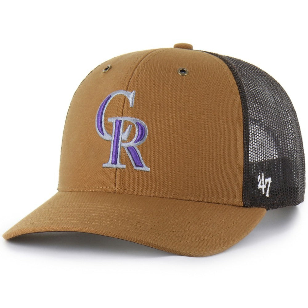 Colorado Rockies Carhartt x '47 Trucker Adjustable Hat - MLB Hats
