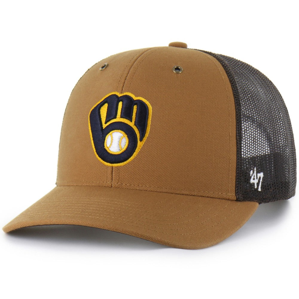 Milwaukee Brewers Carhartt x '47 Trucker Adjustable Hat - MLB Hats