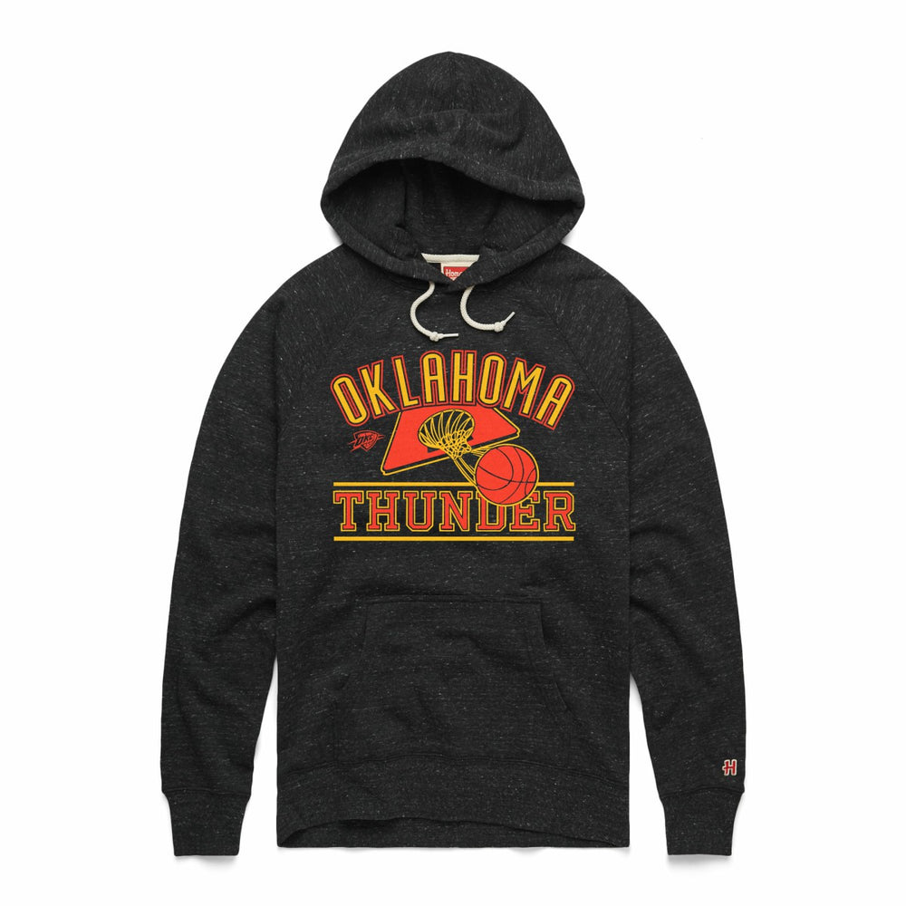 Heather Black Oklahoma City Thunder Homage Unisex Hometown Edition Tri-Blend Raglan Pullover Hoodie | NBA