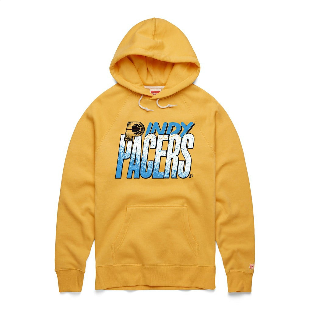Gold Indiana Pacers Homage Unisex Hometown Edition Tri-Blend Raglan Pullover Hoodie | NBA