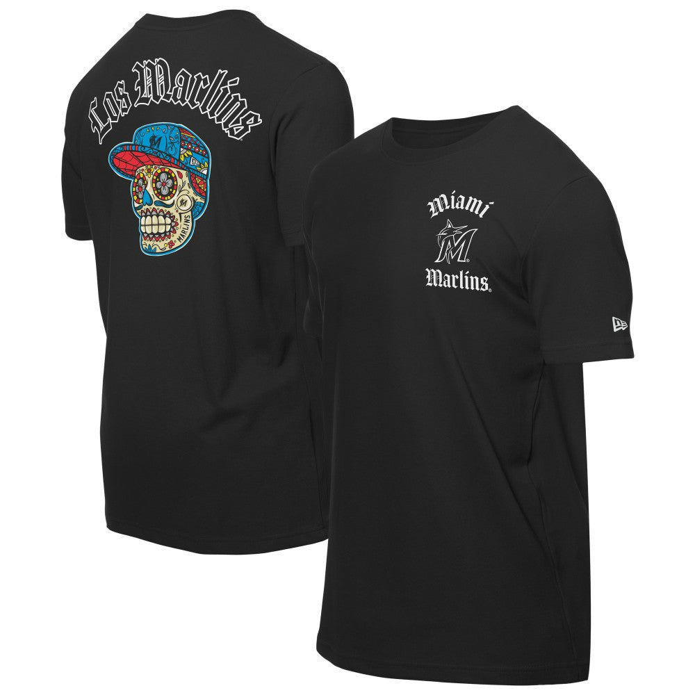 Miami Marlins New Era Sugar Skulls T-Shirt - MLB T-shirts