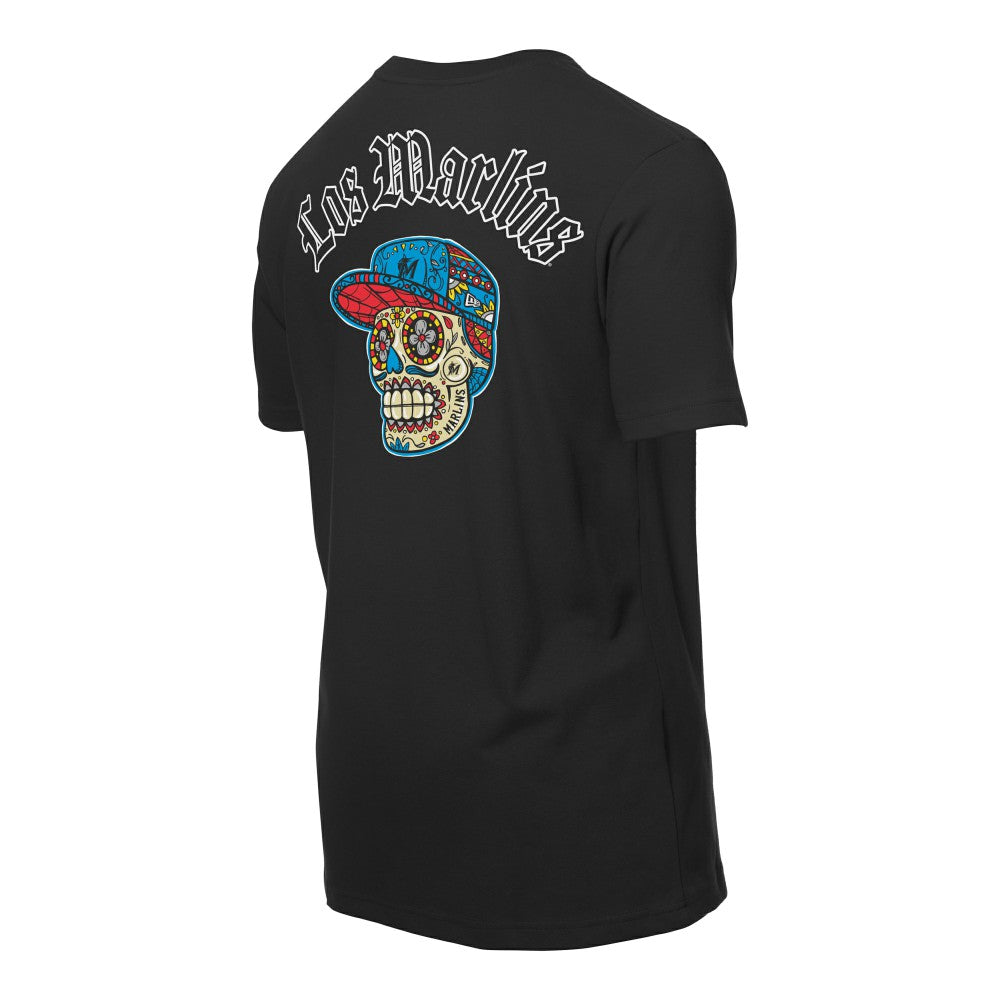 Miami Marlins New Era Sugar Skulls T-Shirt - MLB T-shirts